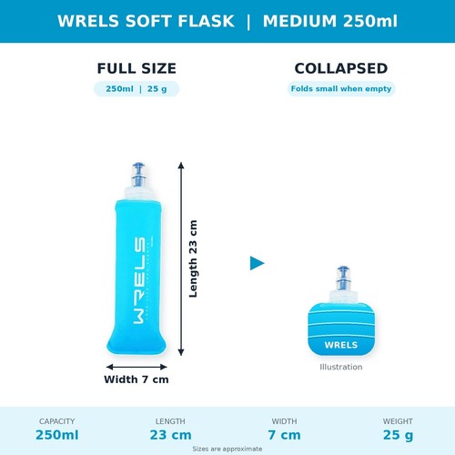 Wrels collapsible soft flask - wrels,