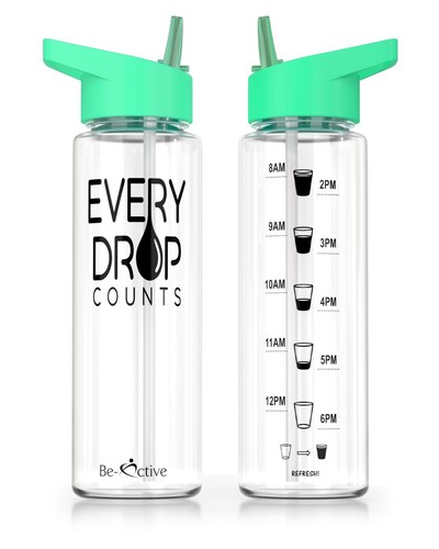 Motivational water bottle - water,